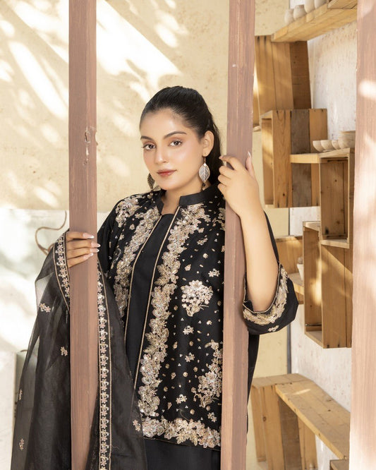 Festive Aura 4PC - HasaanBakhsh