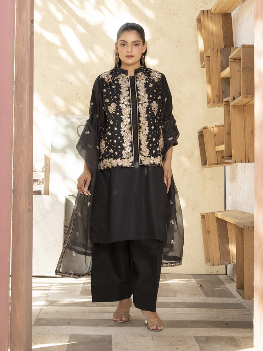 Festive Aura 4PC - HasaanBakhsh