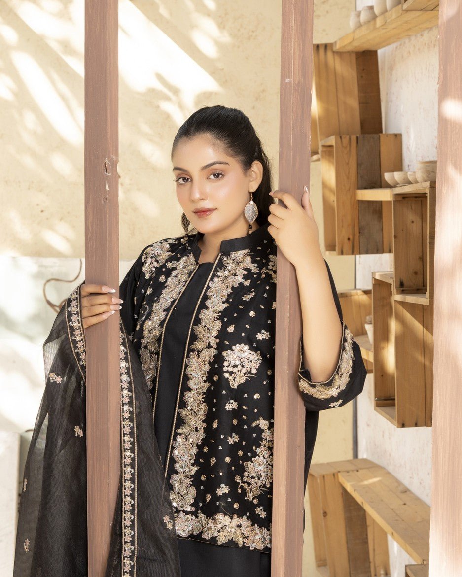 Festive Aura 4PC - HasaanBakhsh