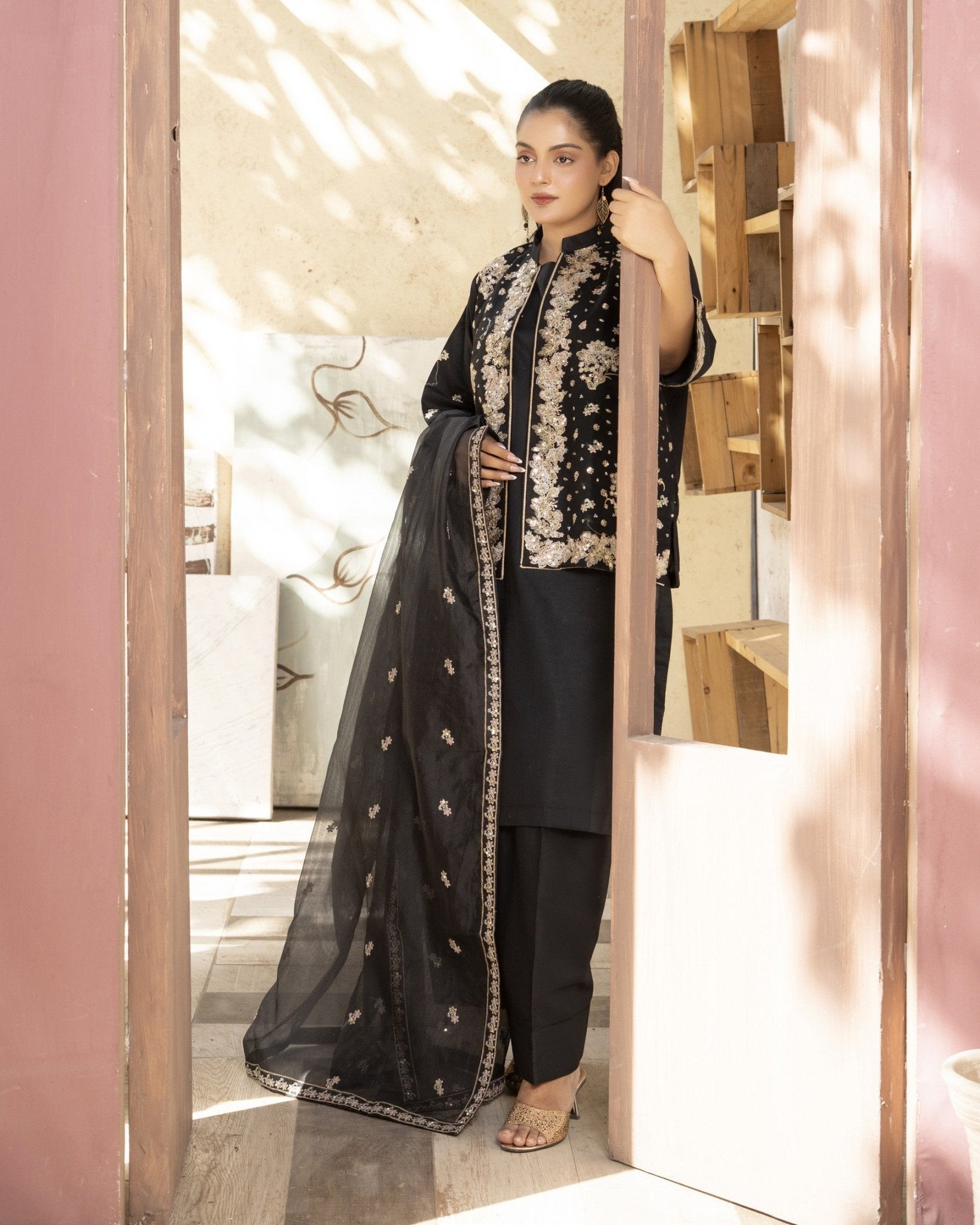 Festive Aura 4PC - HasaanBakhsh