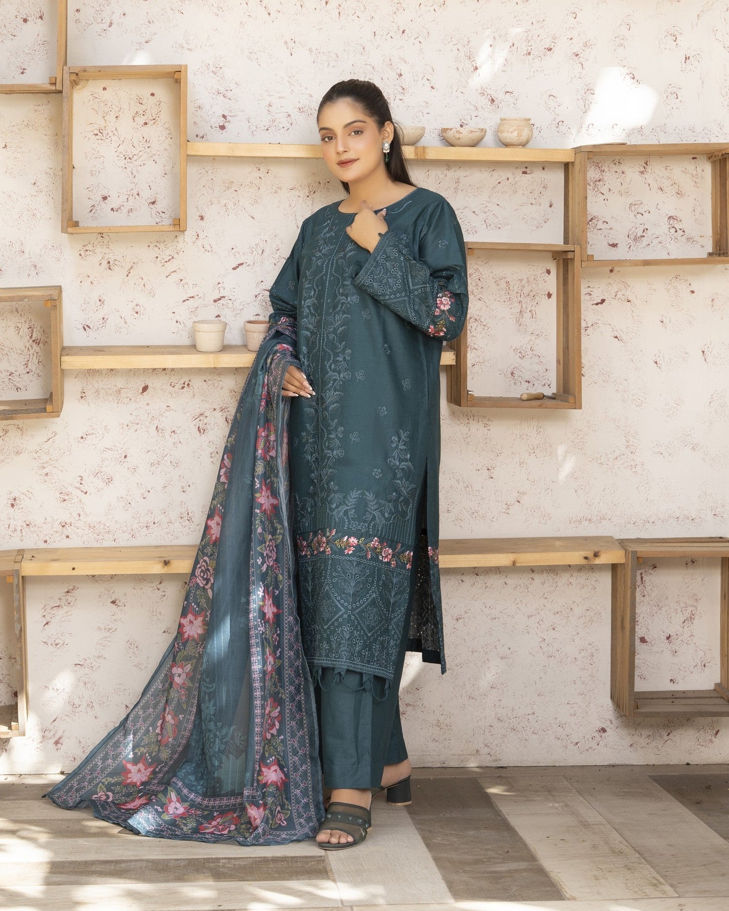 Green Luxe 3PC - HasaanBakhsh
