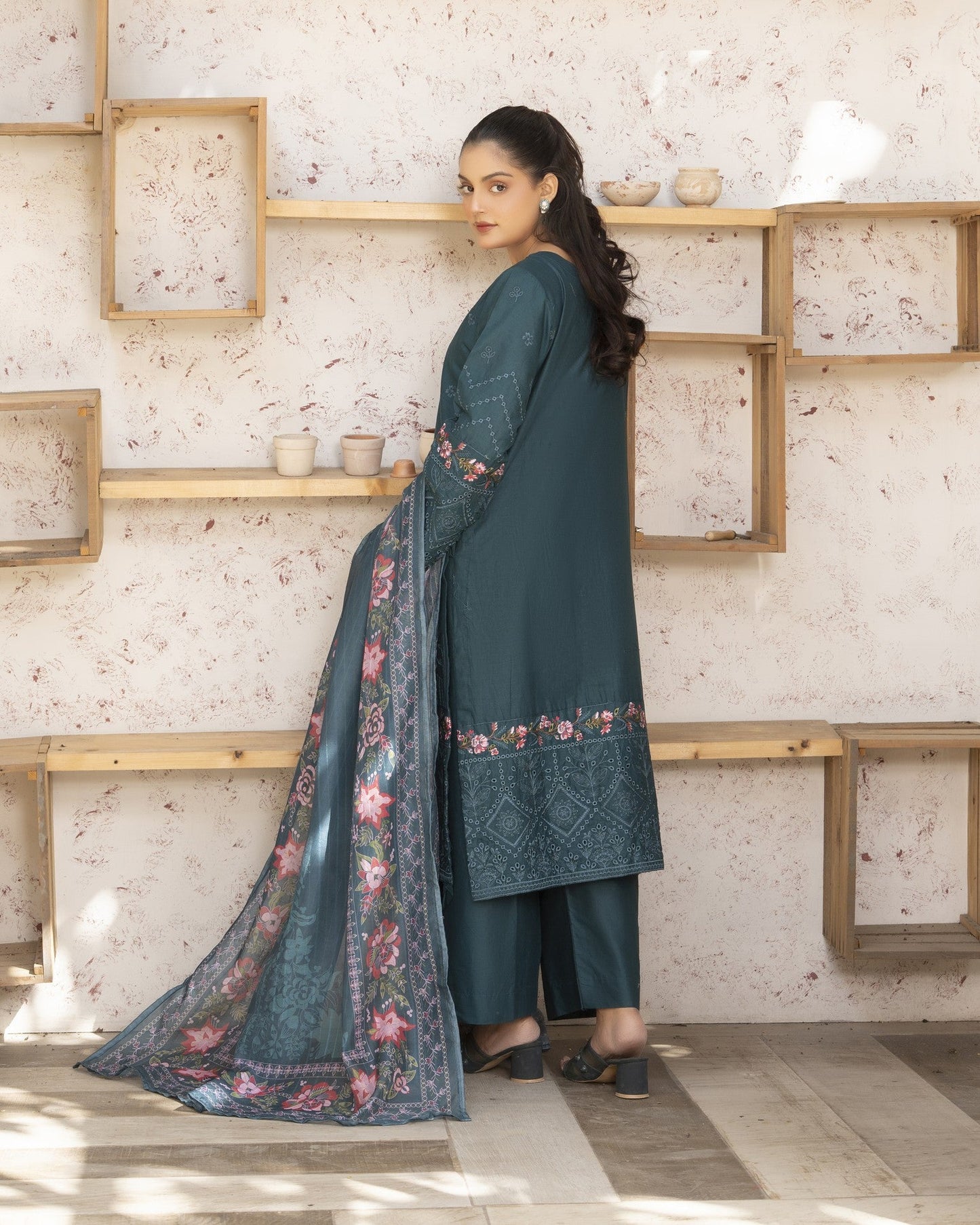 Green Luxe 3PC - HasaanBakhsh