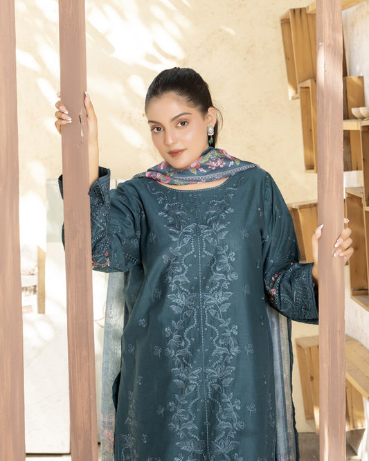 Green Luxe 3PC - HasaanBakhsh