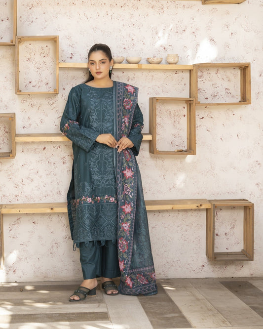 Green Luxe 3PC - HasaanBakhsh