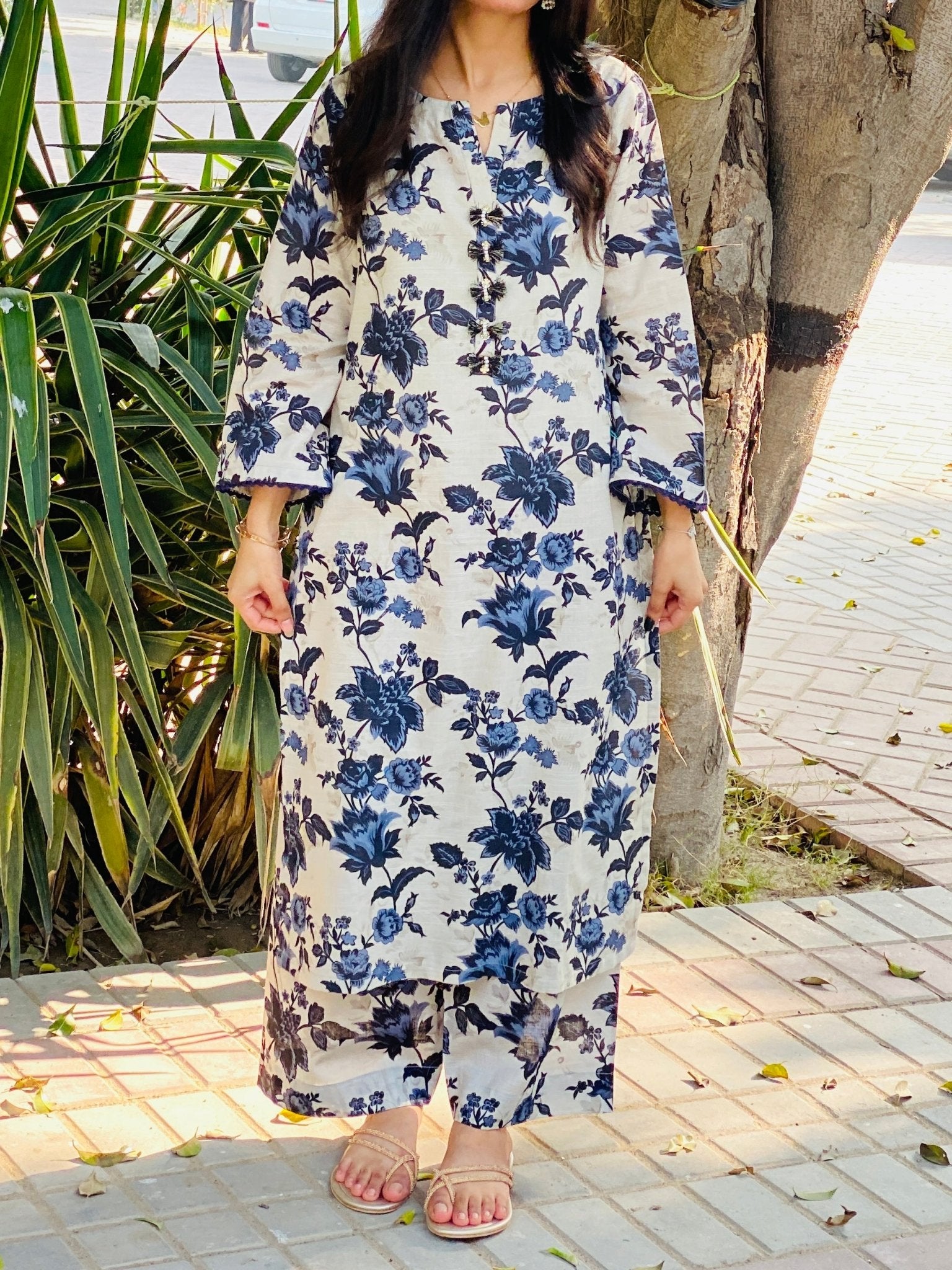 KHADDAR 2PC - GREY - HasaanBakhsh