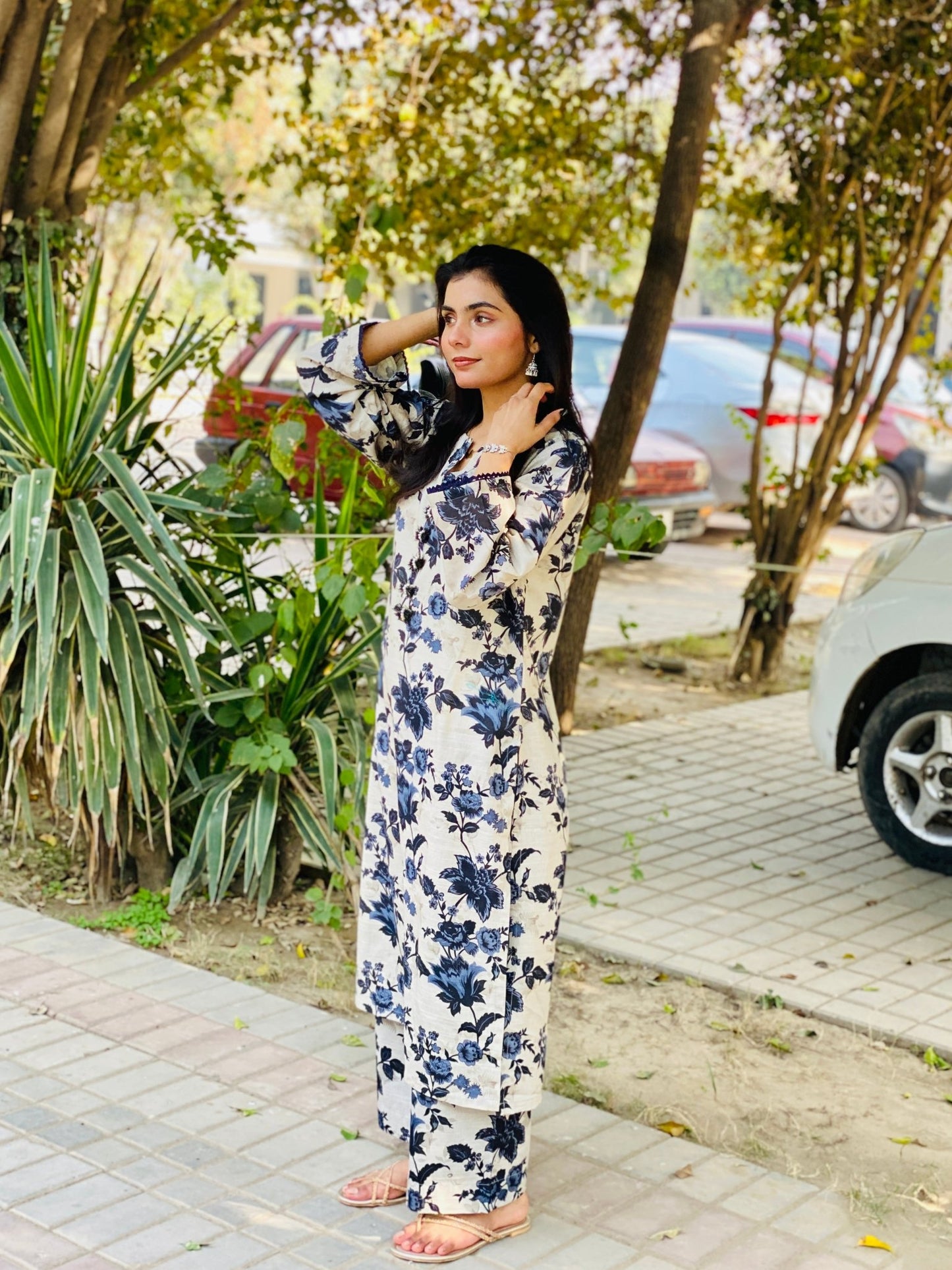 KHADDAR 2PC - GREY - HasaanBakhsh