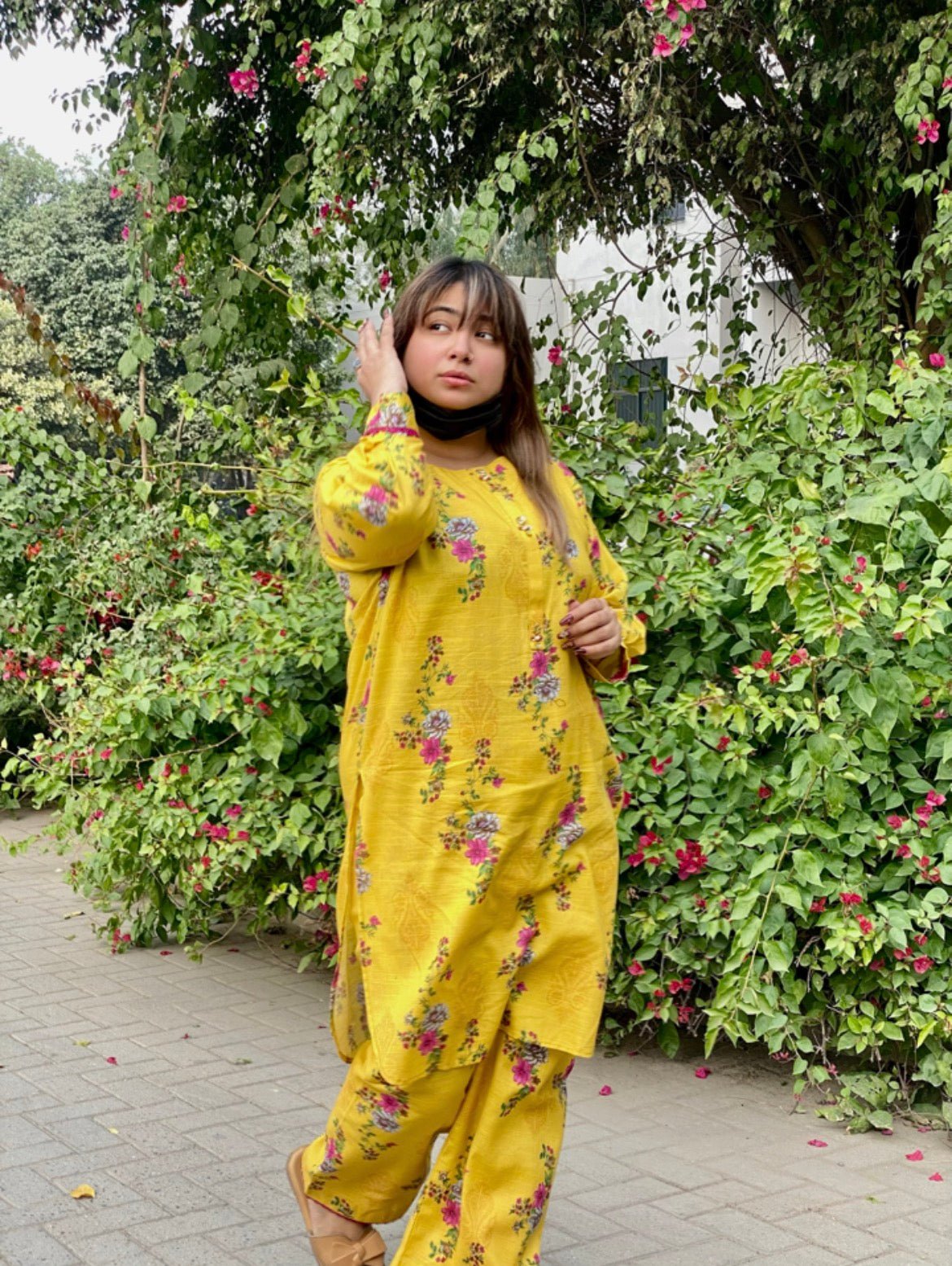 KHADDAR 2PC - YELLOW - HasaanBakhsh
