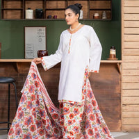 LS-01 White Lawn 3PC