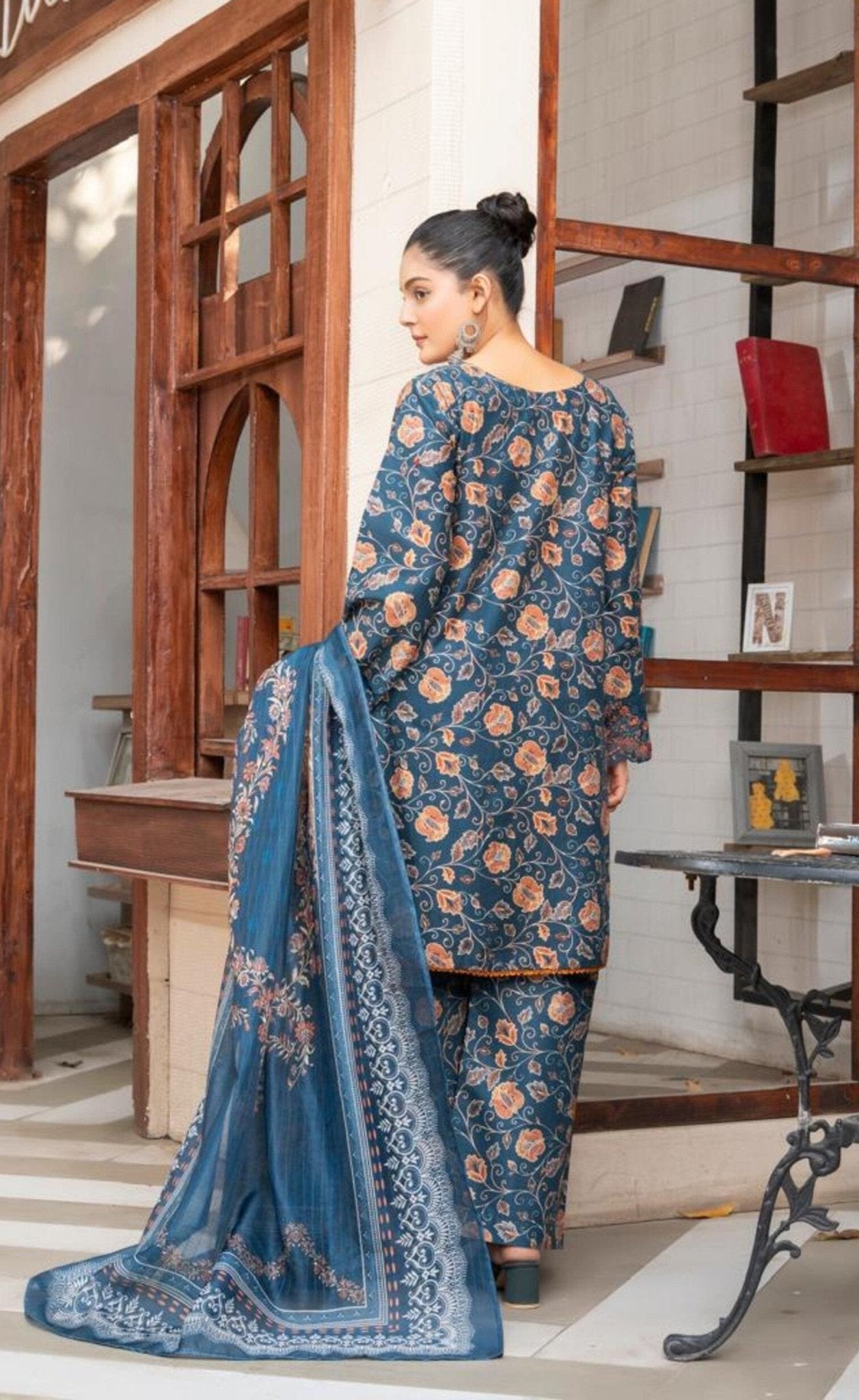 LS - 03 ZINC 3PC Lawn Suit - HasaanBakhsh