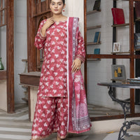 LS-04 Pink 3PC Lawn Suit
