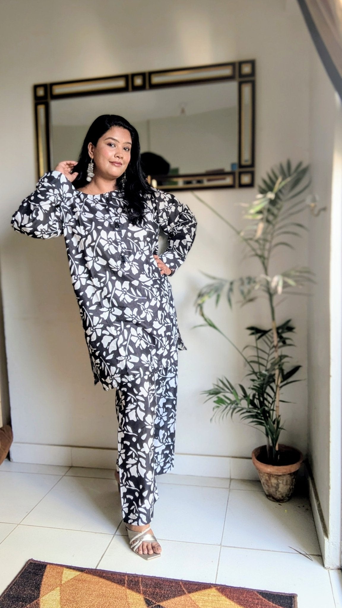 PRINTED - 2PC(Black&White) - HasaanBakhsh