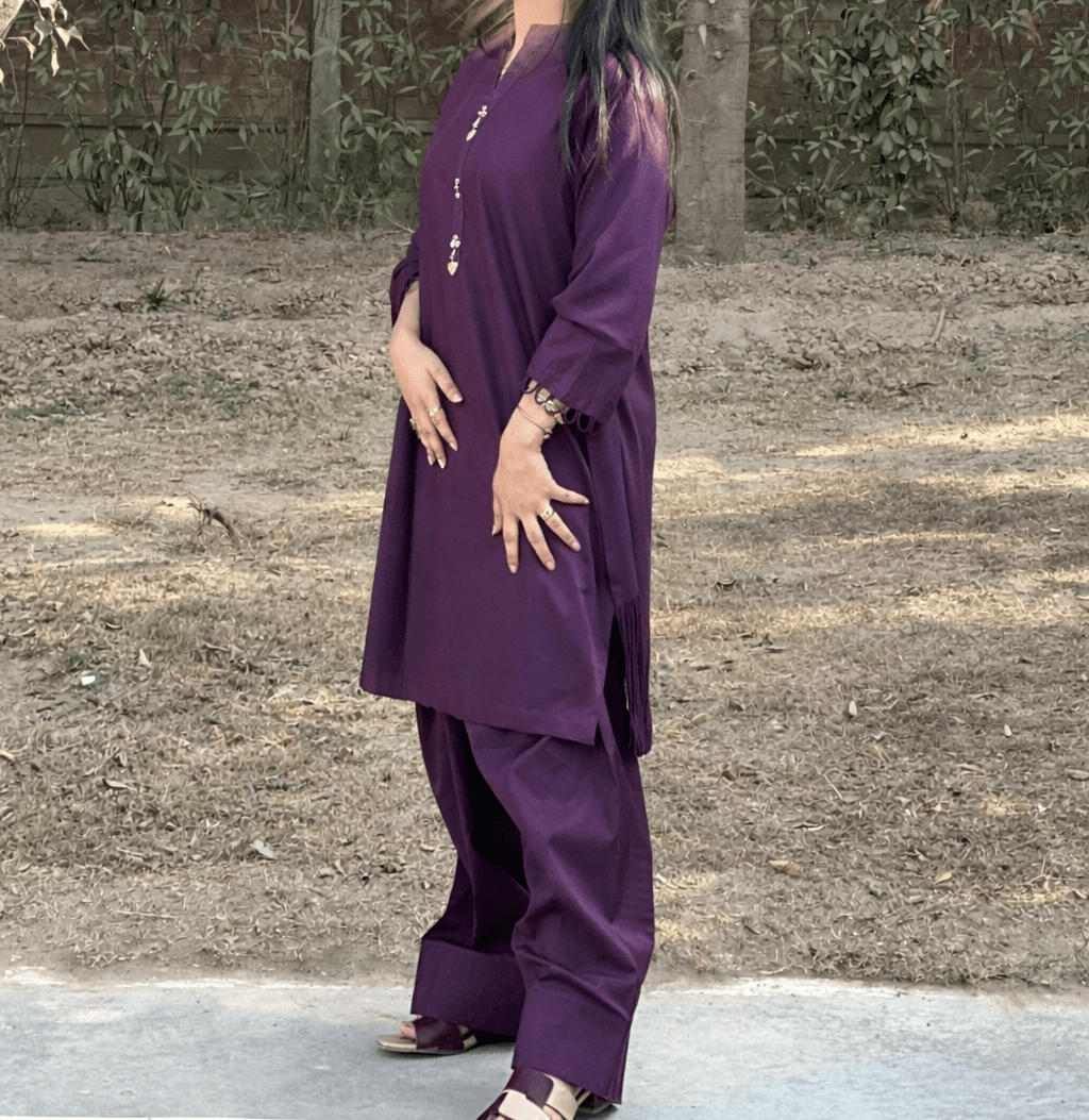 SOLID 2PC - PURPLE - HasaanBakhsh