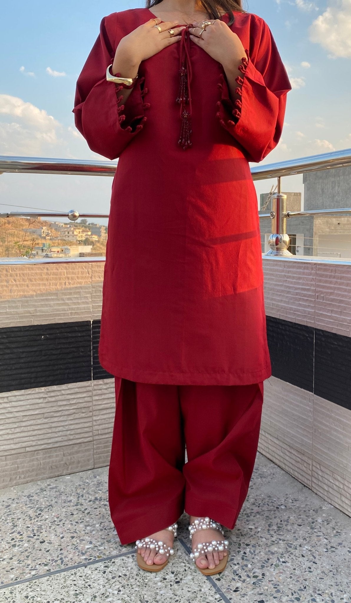 SOLID 2PC - RED - HasaanBakhsh